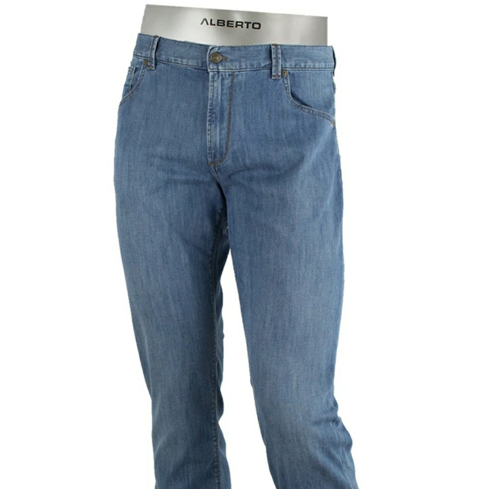 Alberto Denim Stone Light Weight Blue Jeans